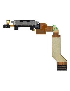 Flex y Conector de carga y accesorios iPhone 4S negro