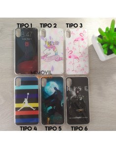 Funda de gel con dibujos para iPhone X / XS