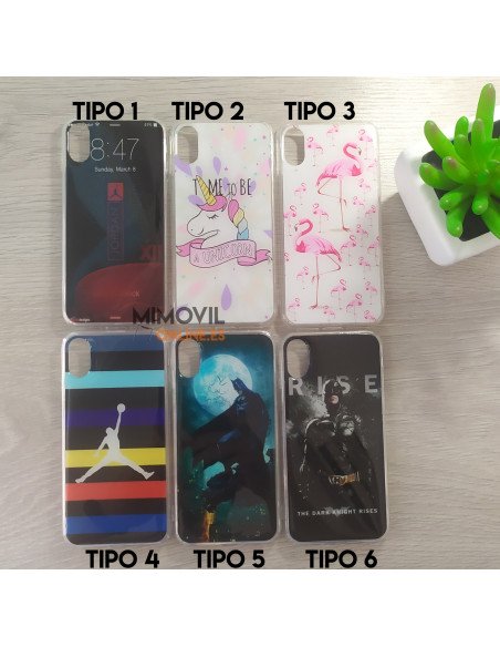 Funda de gel con dibujos para iPhone XR