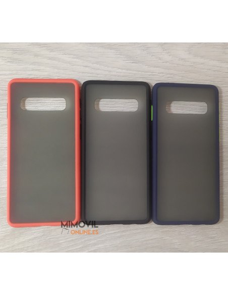 Funda bordes de color para Samsung S10 Plus
