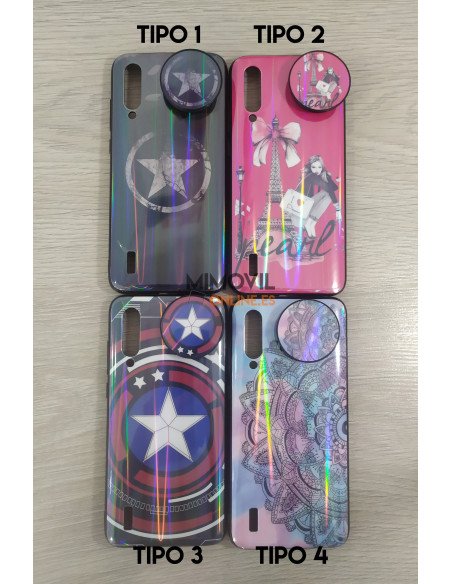 Funda dibujos con soporte de regalo para Xiaomi Mi 9 Lite