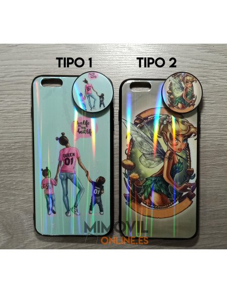 Funda dibujos con soporte de regalo para iPhone 6 Plus / 6S Plus