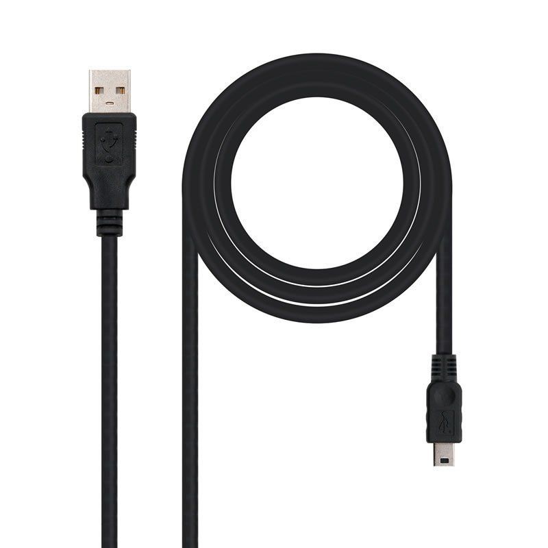 Cable usb 2.0 - USB TIPO A MACHO/MINIUSB TIPO B MACHO (1M)