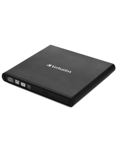 GRABADORA EXTERNA CD/DVD SLIMLINE VERBATIM 98938 BLACK