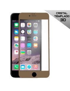 Cristal templado completo para iPhone 6 Dorado