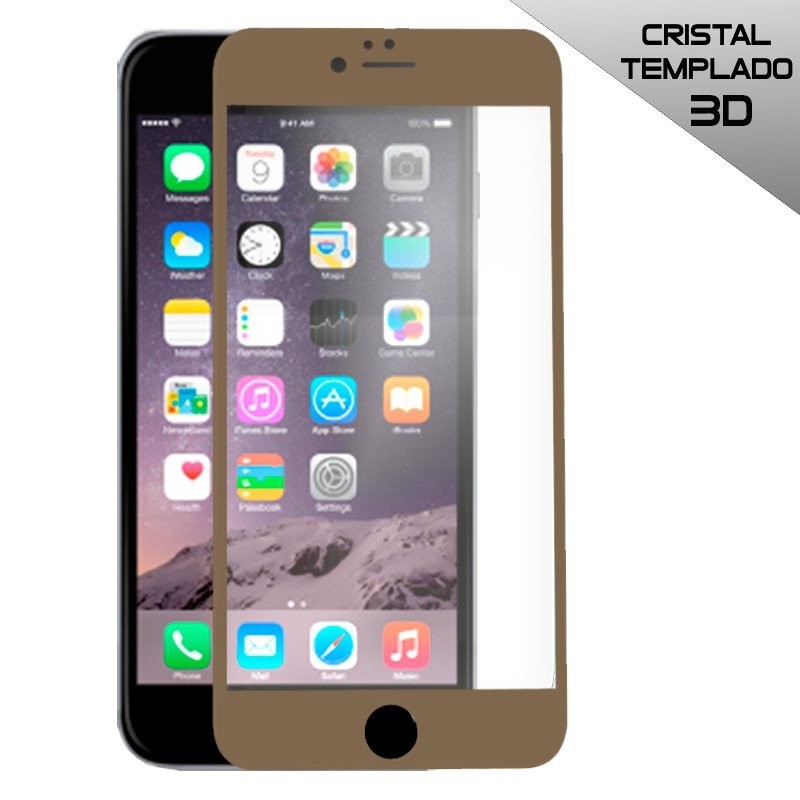 Cristal templado completo para iPhone 6 Dorado