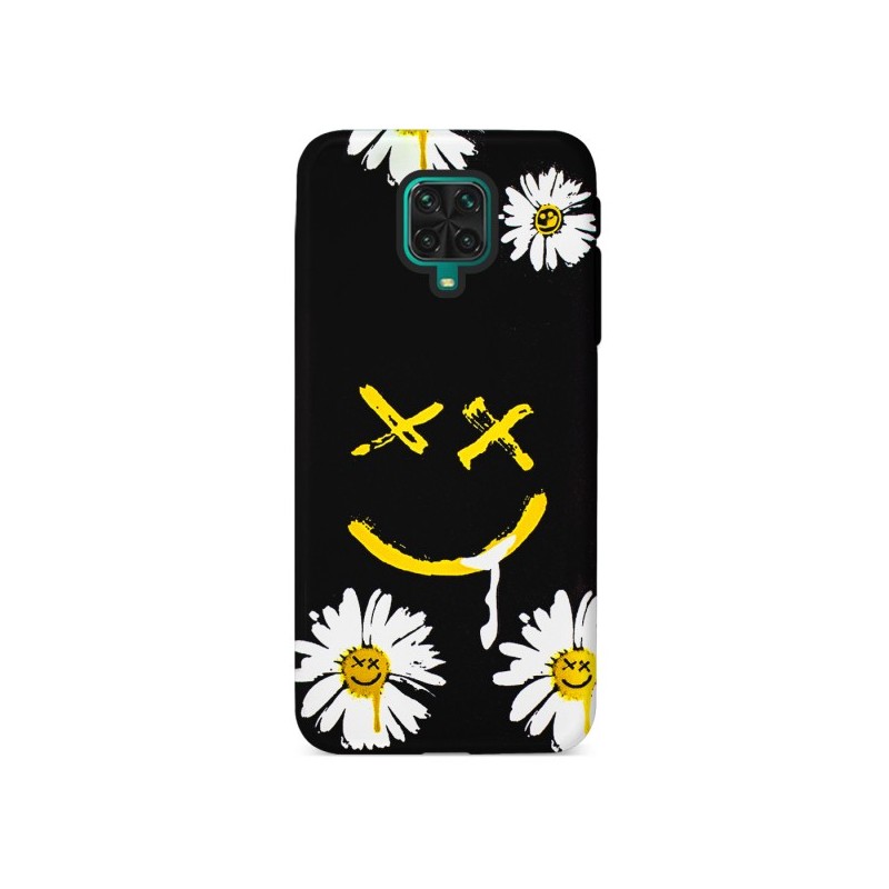 Funda Gel Doble Capa Xiaomi Redmi Note 9 Pro/ 9s - Flores con sonrisas