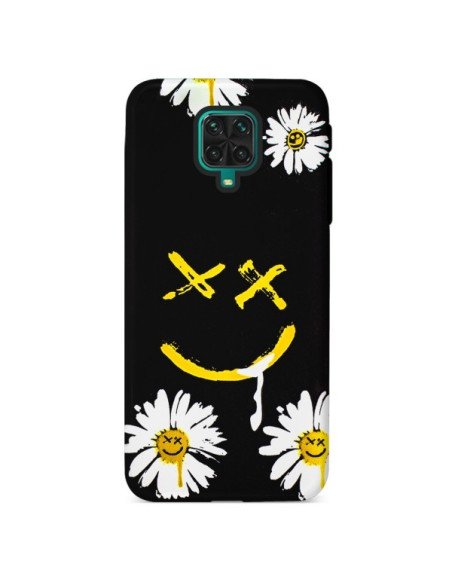 Funda Gel Doble Capa Xiaomi Redmi Note 9 Pro/ 9s - Flores con sonrisas