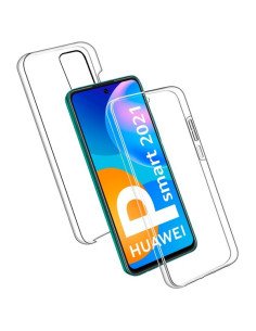 Funda Doble Huawei P Smart 2021 Silicona Transparente Delantera y Trasera