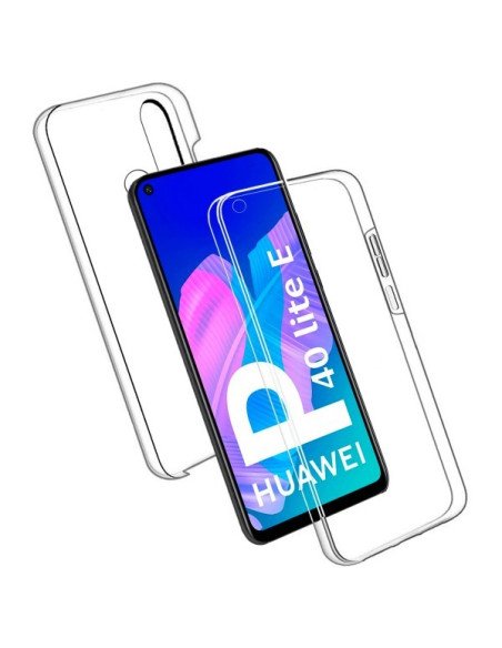 Funda Doble Huawei P40 Lite E / Y7P Silicona Transparente Delantera y Trasera
