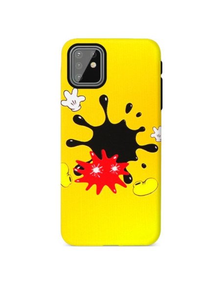 Funda Gel Doble Capa Samsung Galaxy A81/Note 10 Lite Manchas Cartoon