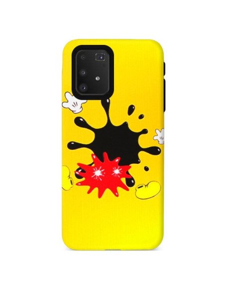 Funda Gel Doble Capa Samsung Galaxy A91/S10 Lite Manchas Cartoon