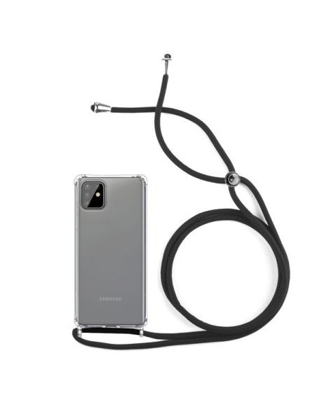 Funda Gel transparente Anti-golpe con Cordón - Samsung S10 Lite / A91