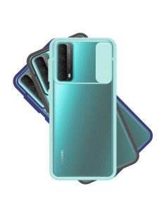 Funda Gel Huawei P Smart 2021 con cámara Cubierta Deslizante