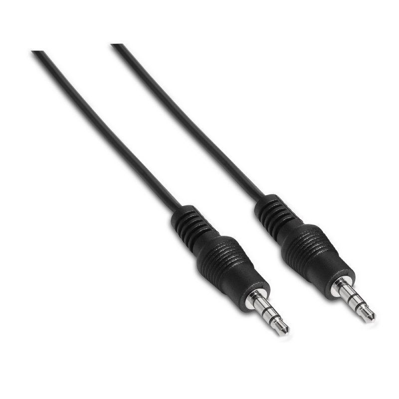 Cable Estéreo Aisens A128-0142/ Jack 3.5 Macho - Jack 3.5 Macho/ 3m/ Negro