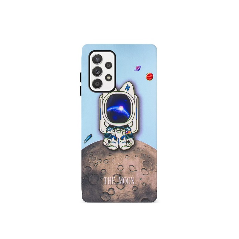 Funda Gel Doble Capa Samsung Galaxy A52 5G - Gato Moon