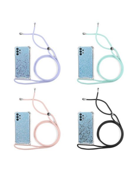 Funda Gel transparente con Cordón Samsung Galaxy A32-5G