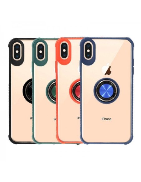 Funda de gel con anilla para iPhone XR