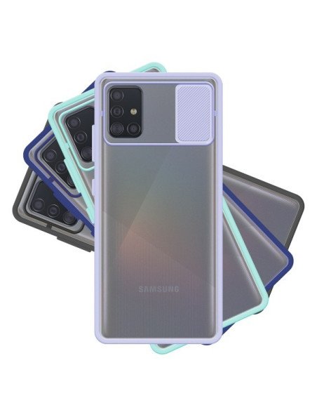 Funda Gel Samsung Galaxy A02s con cámara Cubierta Deslizante