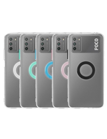 Funda Xiaomi Redmi 9T / Pocophone M3 Transparente con Anilla