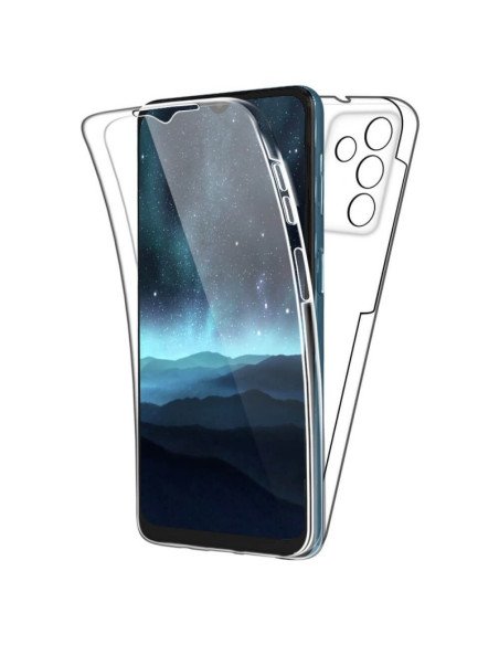 Funda Doble Samsung Galaxy A82 Silicona Transparente Delantera y Trasera