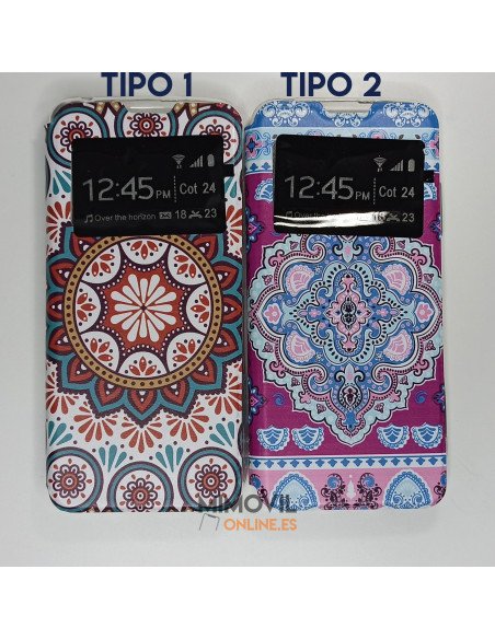 Funda libro dibujos para iPhone 13 Pro Max