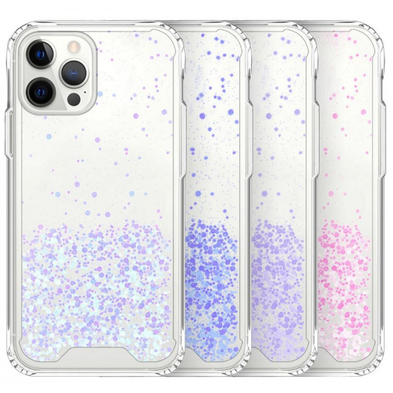 Funda Gel transparente purpurina iPhone 13 Mini