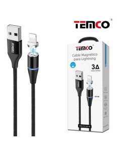 Cable Magnetico 3A 1m Lightning Negro