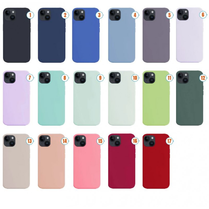 Funda Silicona Suave para iPhone 14