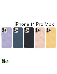 Funda Silicona Ecologica Biodegradable y Trazas Vegetales para iPhone 14 Pro Max