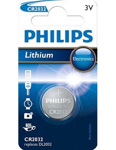 Pila de Botón Philips CR2032/ 3V