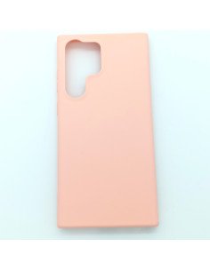 Funda silicona suave para Samsung S23 Ultra Rosa