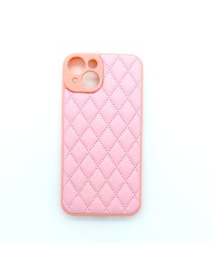 Funda acolchada rosa para iPhone 14