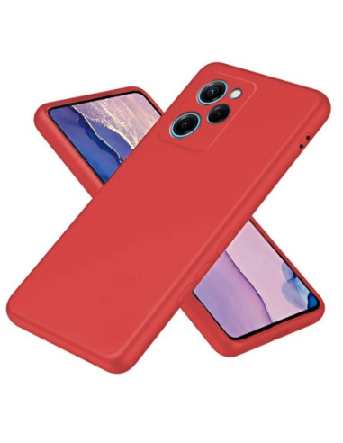 Funda de silicona suave rojo para Xiaomi Redmi 12