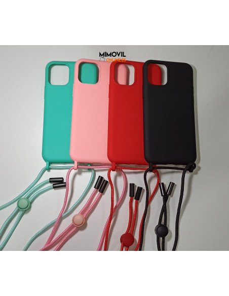 Funda de gel con cuerdas para iPhone 14 Pro Max