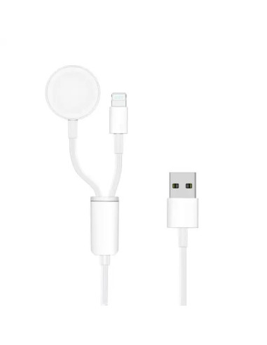 Cargador 2en1 Inalámbrico iWatch y Conector Lightning