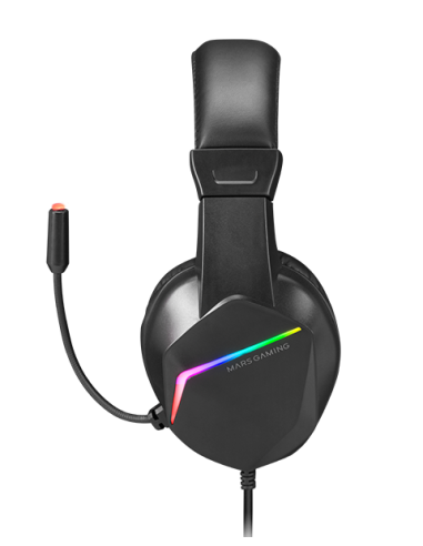 Auriculares Gaming con Micrófono Mars Gaming MH122/ Jack 3.5/ Negros