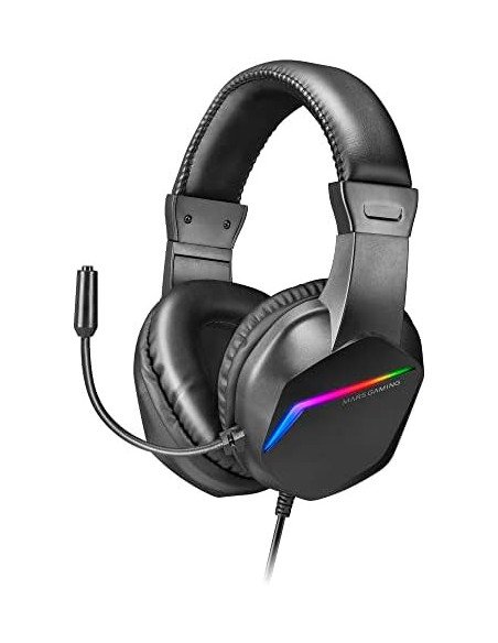 Auriculares Gaming con Micrófono Mars Gaming MH122/ Jack 3.5/ Negros