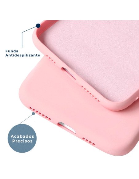 Funda de silicona suave Rosa para Samsung A05