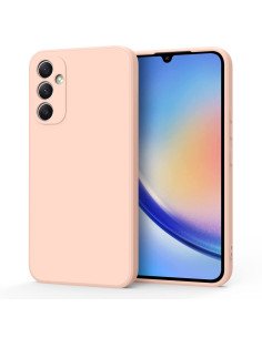 Funda de silicona suave Rosa para Samsung A34 5G 2