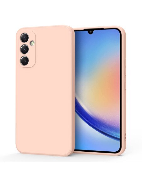 Funda de silicona suave Rosa para Samsung A34 5G