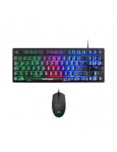 Pack Gaming Mars Gaming MCPTKLES/ Teclado + Ratón Óptico