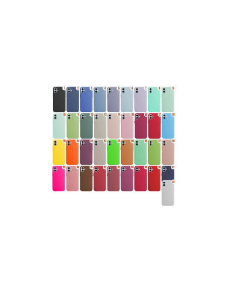 Funda de silicona suave para iPhone 16