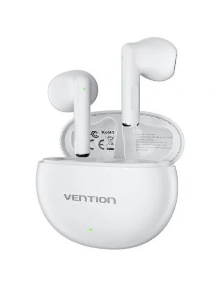 Auriculares Bluetooth Vention ELF 06 NBKW0 con estuche de carga/ Autonomía 6h/ Blancos