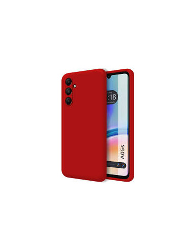 Funda de silicona suave Roja para Samsung A05s