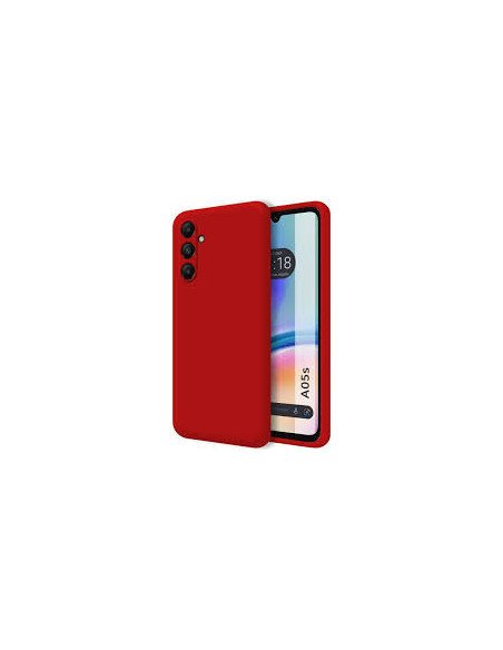 Funda de silicona suave Roja para Samsung A05s