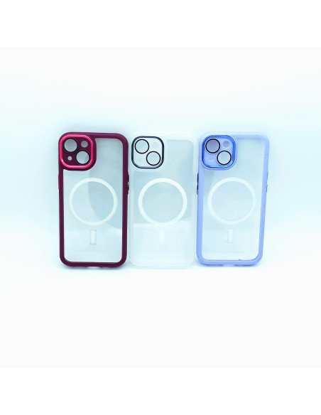 Funda magsafe bordes color camara cubierta iPhone 14 Pro Max