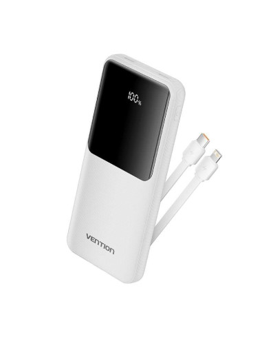 Powerbank 10000mAh Vention FHOW0 (Incluye Cable USB TIpo-C y Lightning)