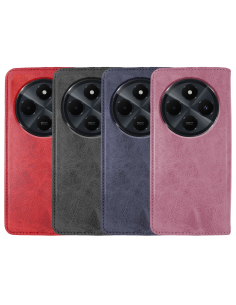 Funda de libro polipiel para Redmi 14C