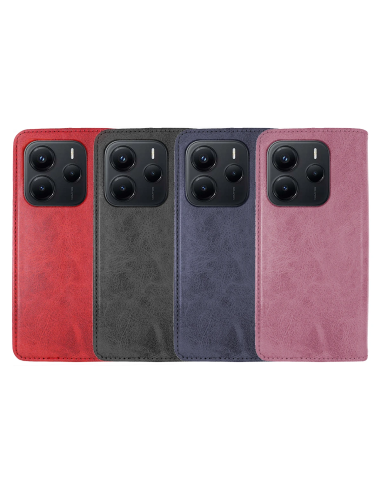 Funda de libro polipiel para Redmi Note 14 5G